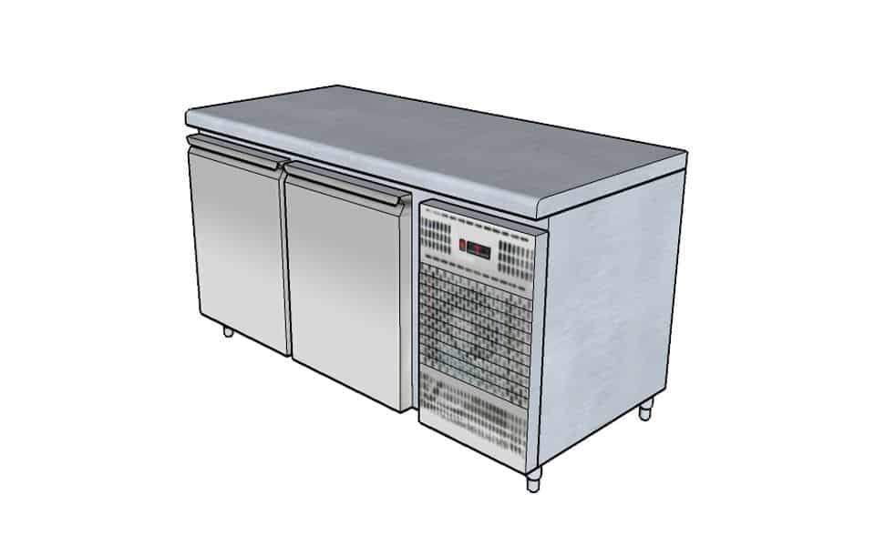 Ψυγείο Πάγκος Επαγγελματικό Inox - Επαγγελματικές Συσκευές Εστίασης Stockinox